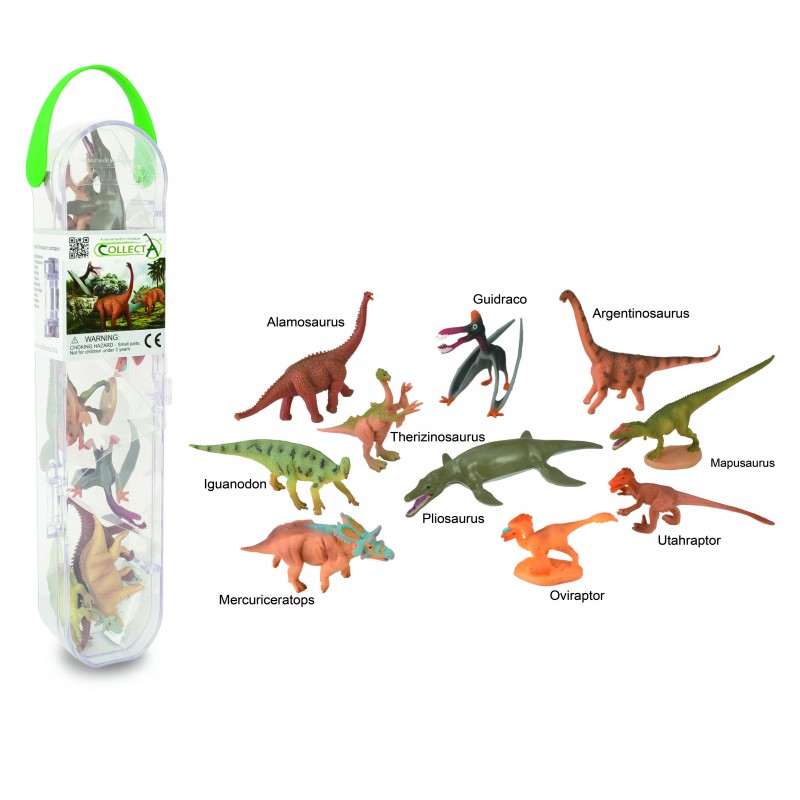 Set 10 minifigurine dinozauri, + 3 ani, Collecta