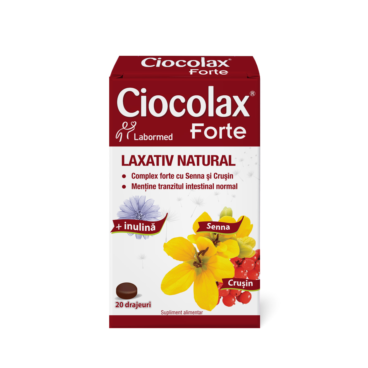 Ciocolax Forte, 20 drajeuri, Labormed