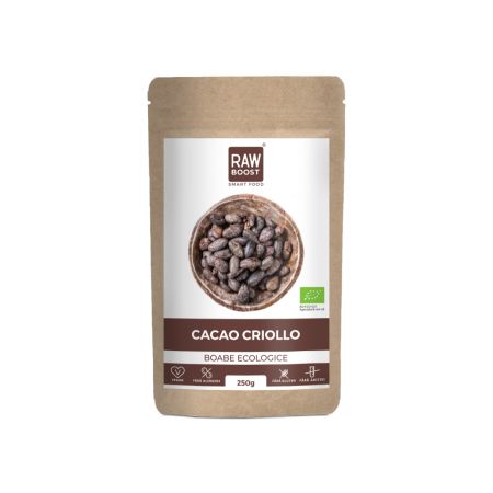 Boabe Bio de cacao Smart Food, 250 g, RawBoost