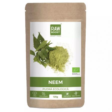 Pudra Bio de Neem Smart Food, 125 g, RawBoost