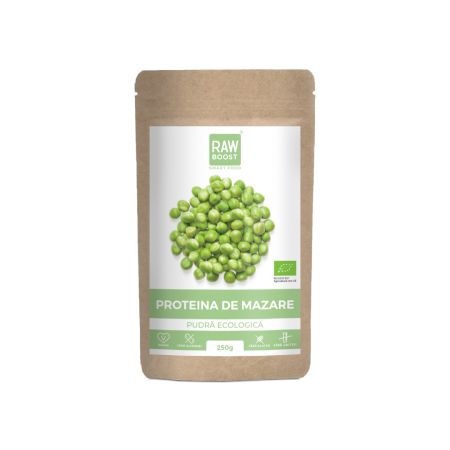 Pudra proteica Bio de mazare Smart Food, 250 g, RawBoost