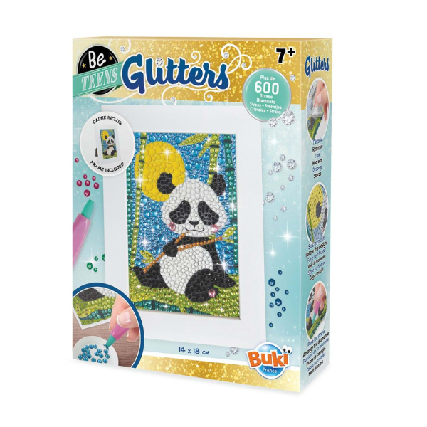 Set de creatie Glitters Panda, + 7 ani, Buki