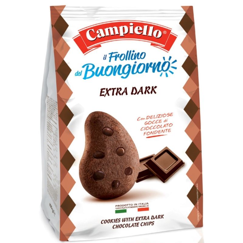 Biscuiti cu ciocolata neagra, 400 gr, Campiello