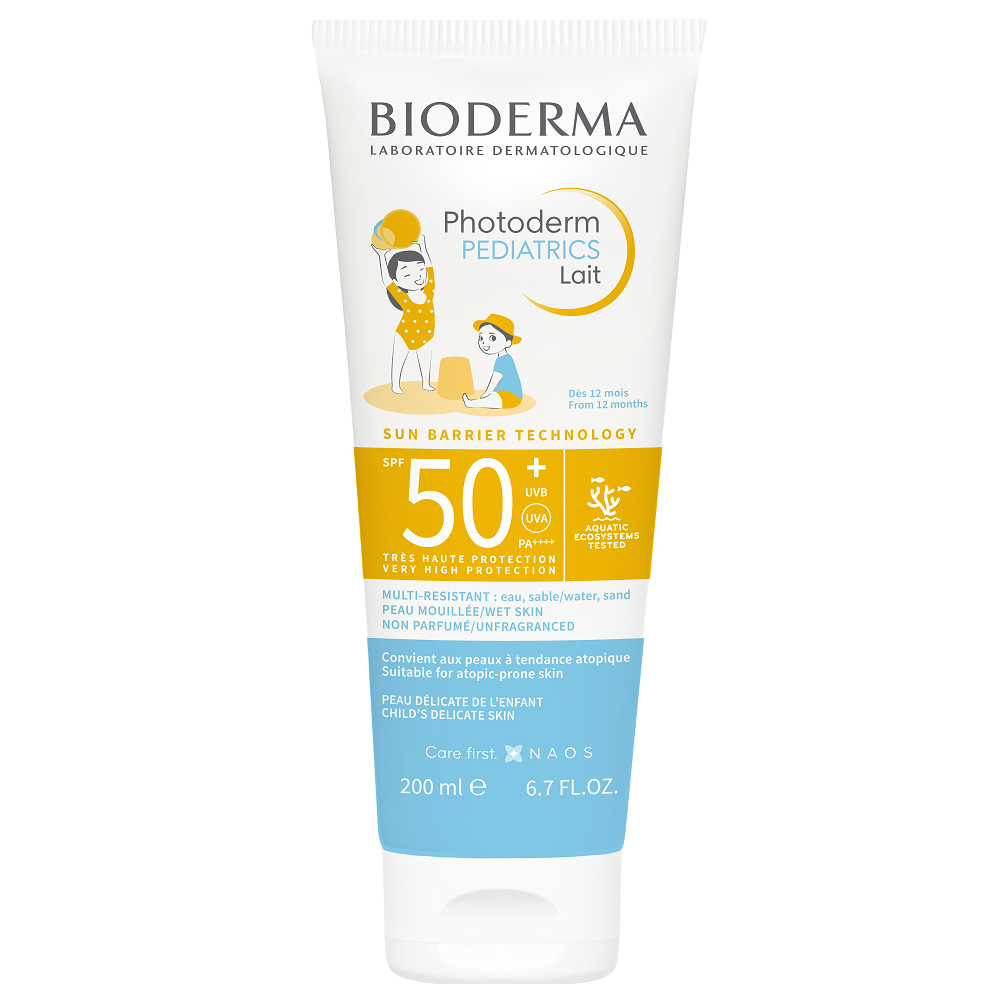 Lapte protectie solara pentru copii SPF 50+ Photoderm Pediatrics, 200 ml, Bioderma