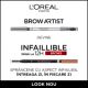 Creion pentru sprancene Infaillible Brows, 5.0 Light Brunette, 5 g, Loreal Paris 616673