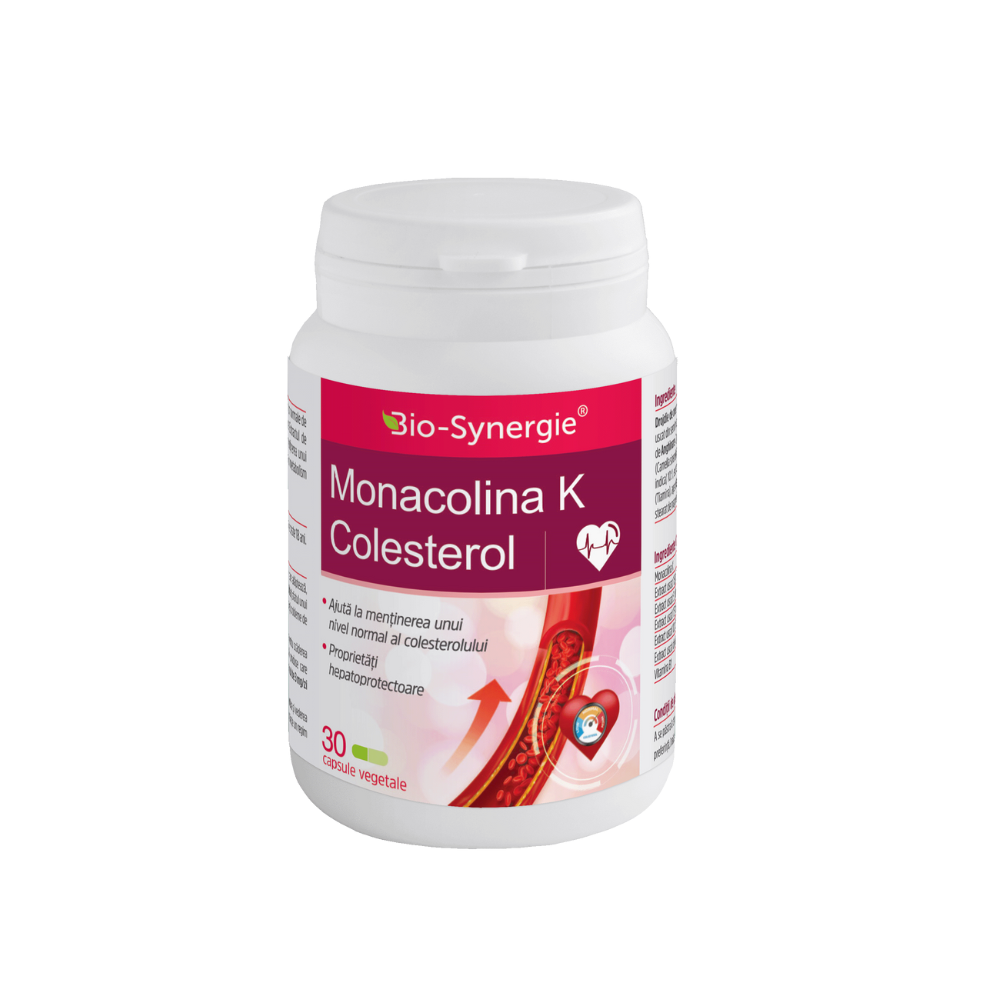 Monacolina K Colesterol, 30 capsule vegetale, Bio Synergie