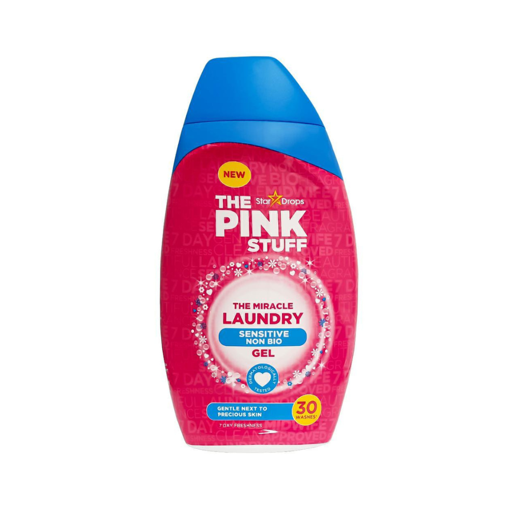 Detergent gel pentru indepartarea petelor de pe haine, 30 spalari, 900 ml, The Pink Stuff