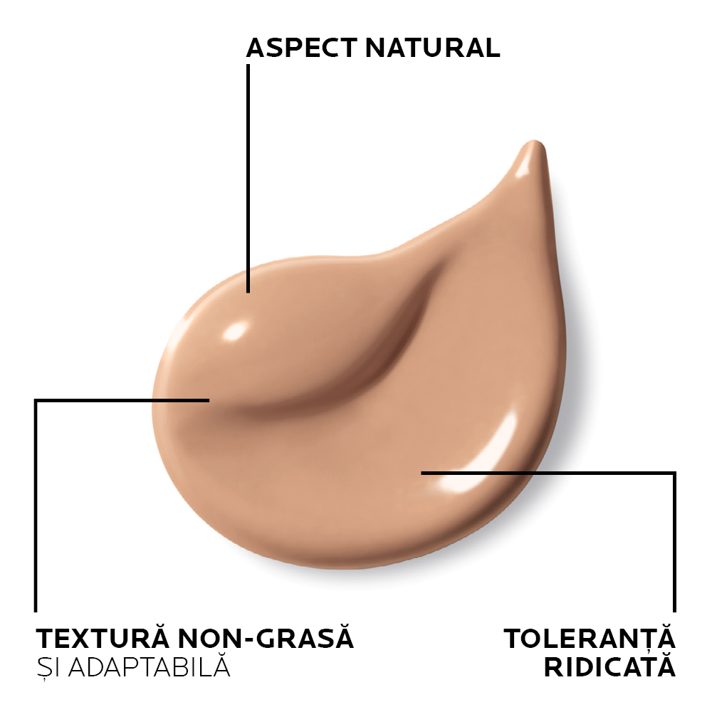Fond de ten fluid corector SPF 25 pentru pielea sensibila Toleriane, Nuanta 10, 30 ml, La Roche Posay 552661