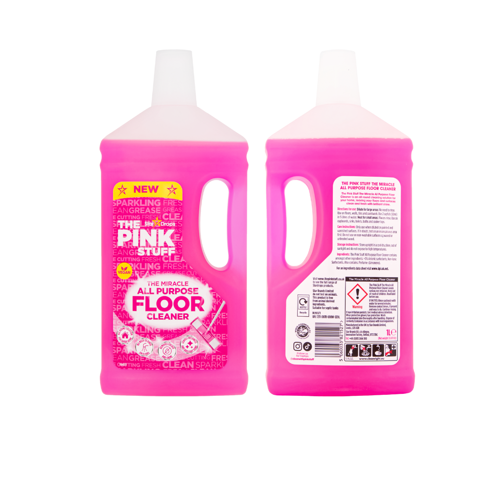 Detergent universal pentru pardoseli, 1000 ml, The Pink Stuff