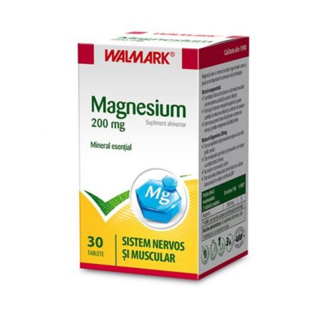 Magneziu, 200 mg, 30 tablete, Walmark