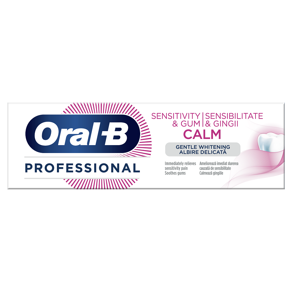 Pasta de dinti Sensitivity & Gum Calm Gentle Whitening, 75 ml, Oral B