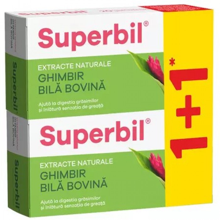Pachet Superbil, 20 comprimate + 20 comprimate, Fiterman Pharma