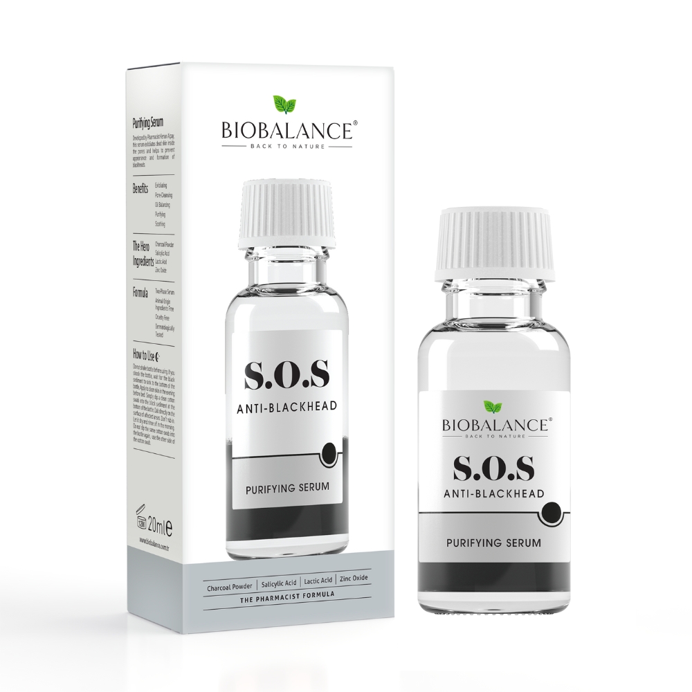 Ser purifiant impotriva punctelor negre SOS Purifying Serum, 20 ml, Bio Balance