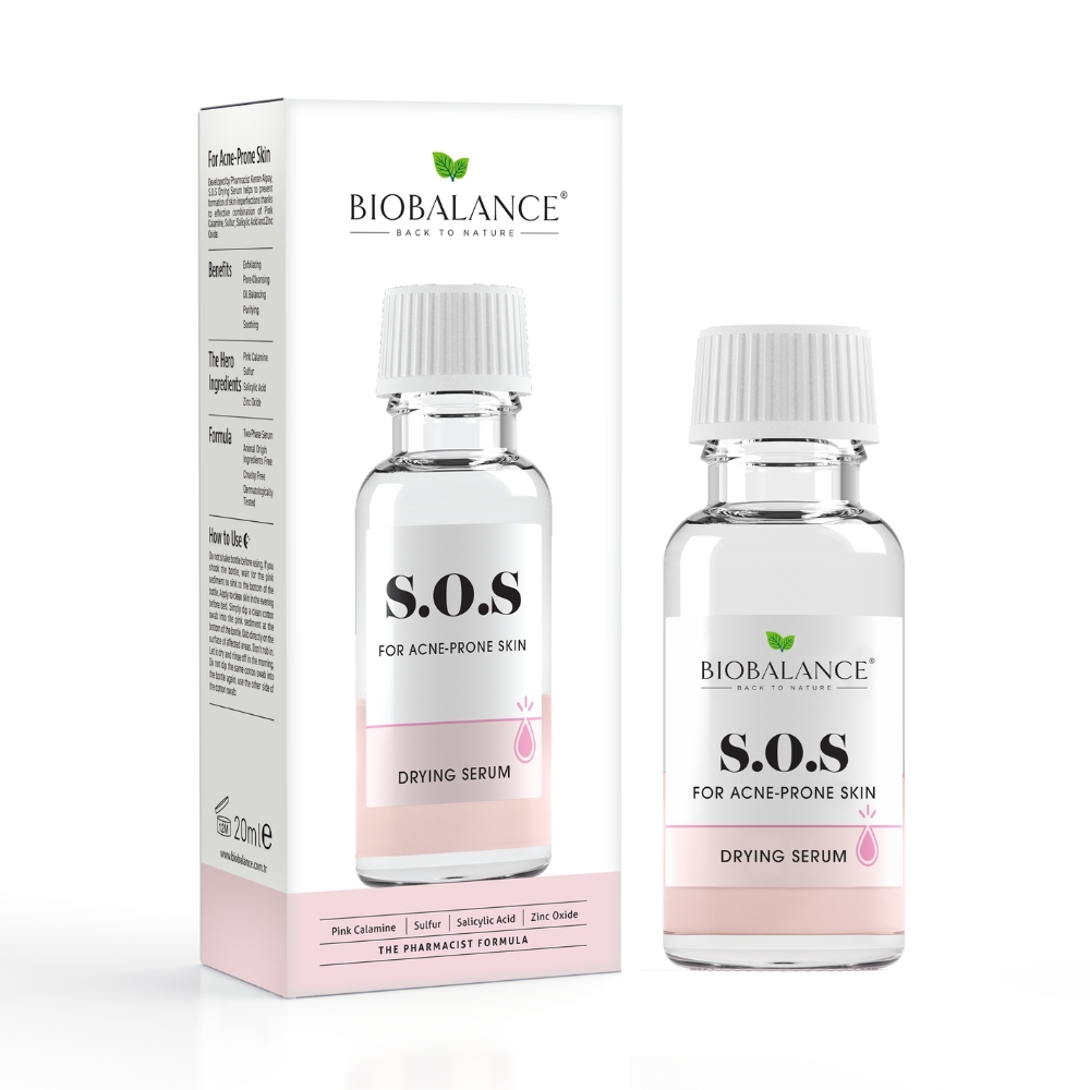 Ser pentru uscarea acneei SOS Drying Serum, 20 ml, Bio Balance