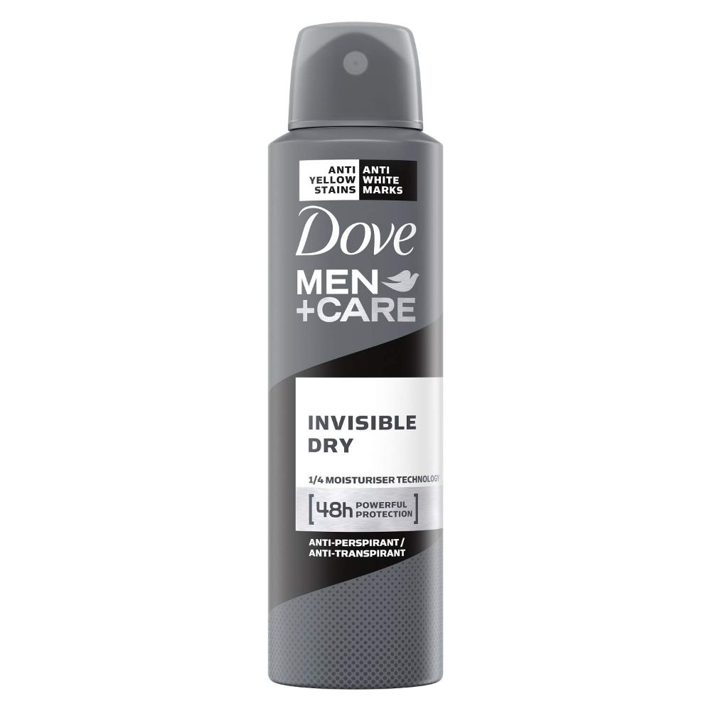 Deodorant Spray Invisible Dry Men+Care, 150 ml, Dove Men