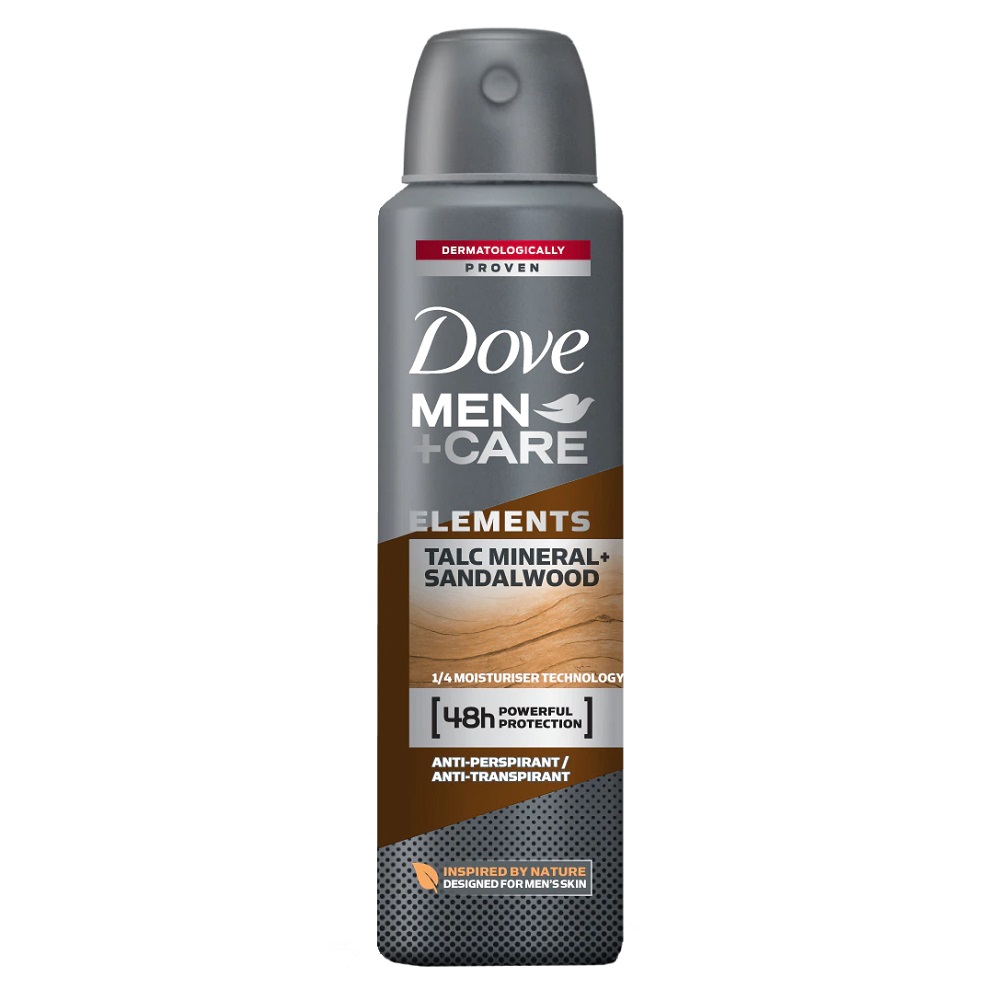 Deodorant spray Talc & Sandalwood, 150 ml, Dove Men