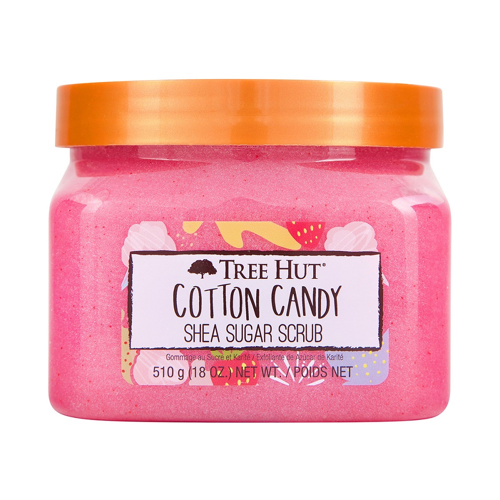 Scrub exfoliant pentru corp Shea Sugar, Cotton Candy, 510 g, Tree Hut