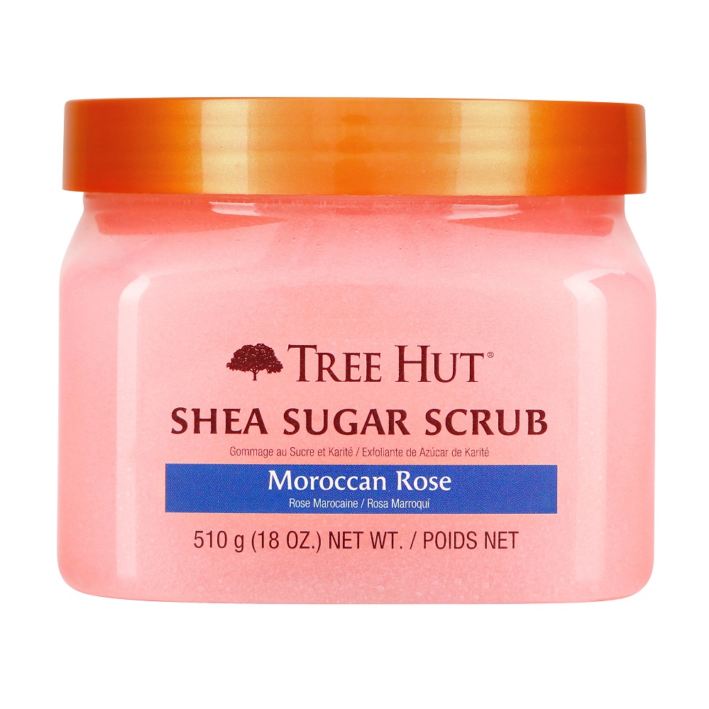 Scrub exfoliant pentru corp Shea Sugar, Moroccan Rose, 510 g, Tree Hut