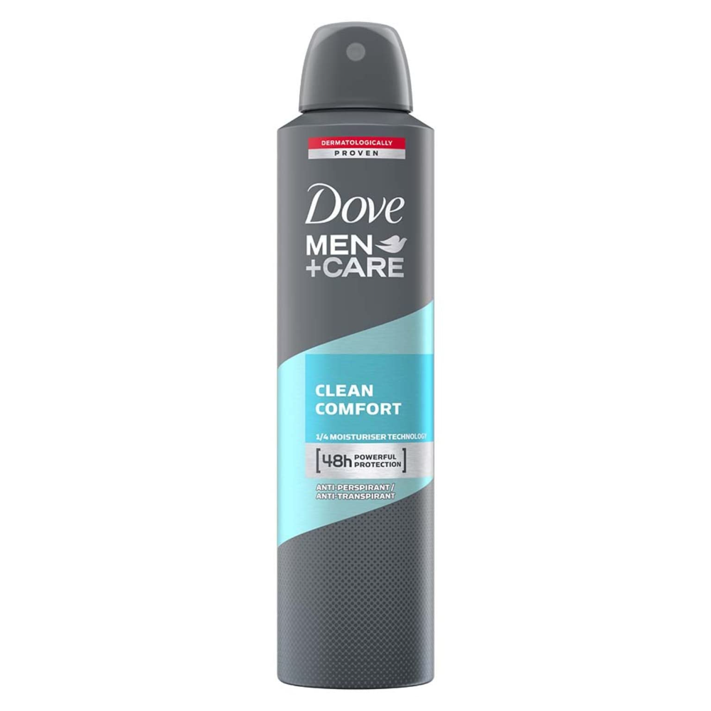 Deodorant Spray Clean Comfort Men+Care, 250 ml, Dove Men