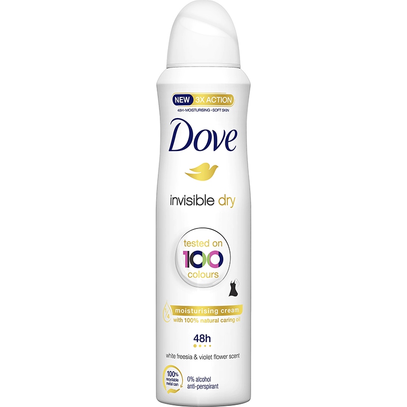 Deodorant Spray Invisible Dry, 150 ml, Dove Women