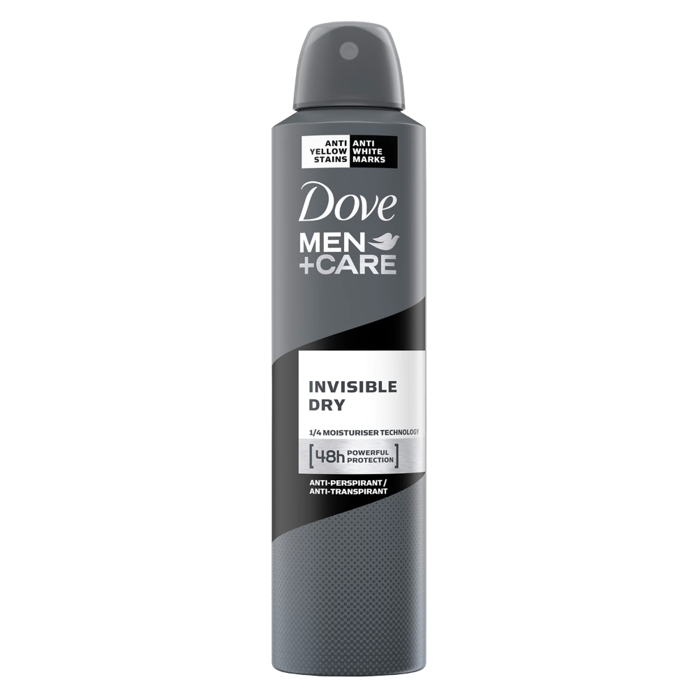 Deodorant Spray Invisible Dry, 250 ml, Dove Men