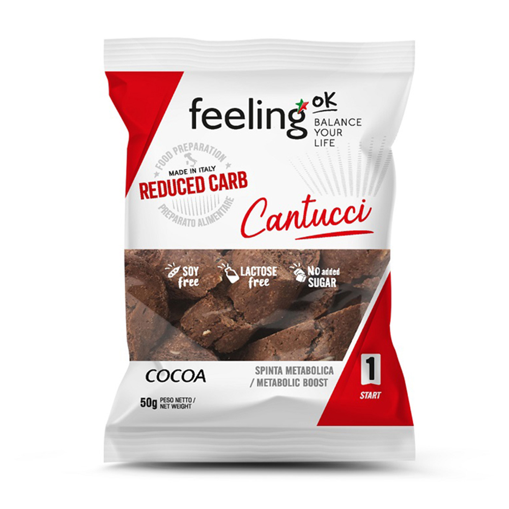 Biscuiti Low-Carb Cantucci cu cacao