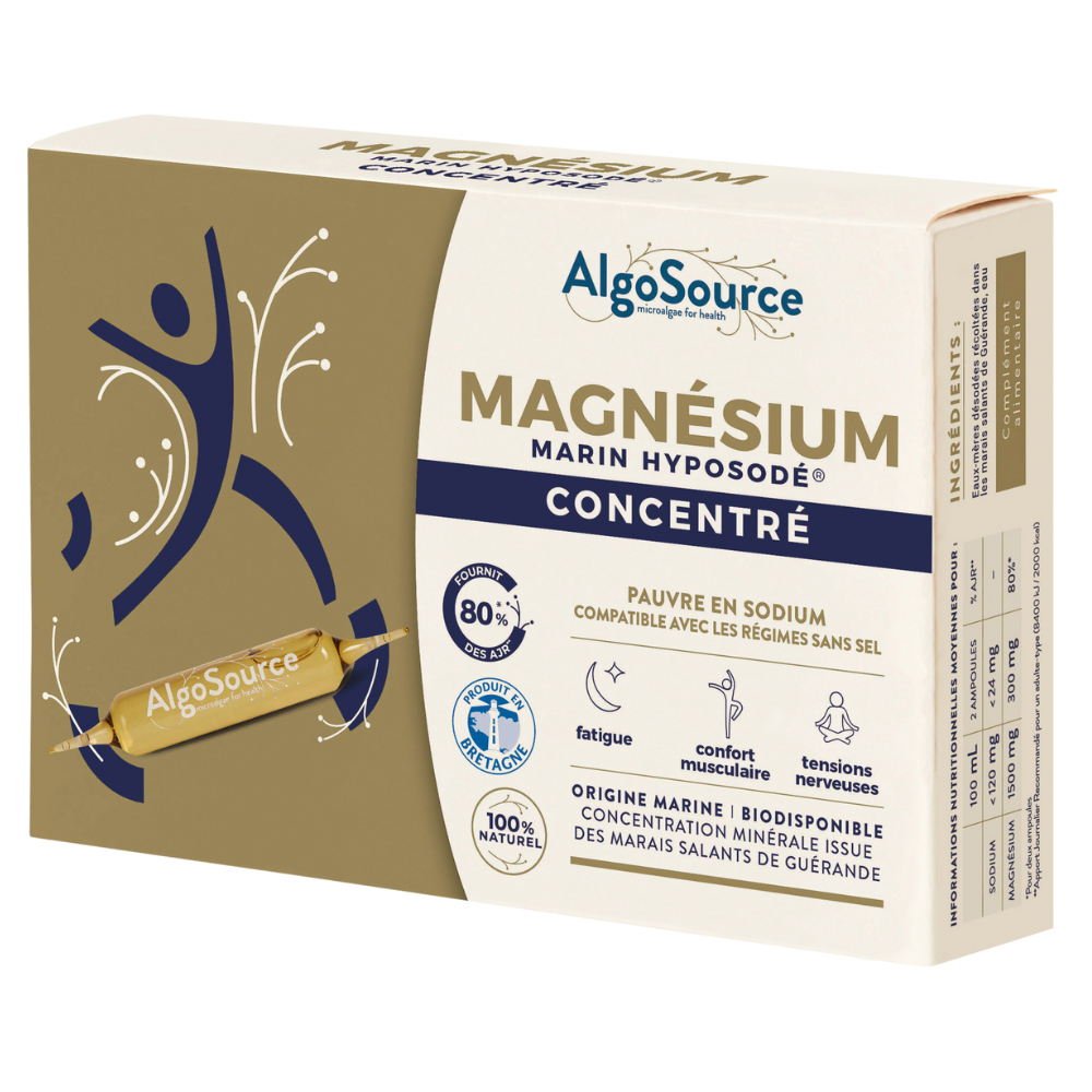 Magneziu marin hyposodic concentrat, 20 fiole, Algosource