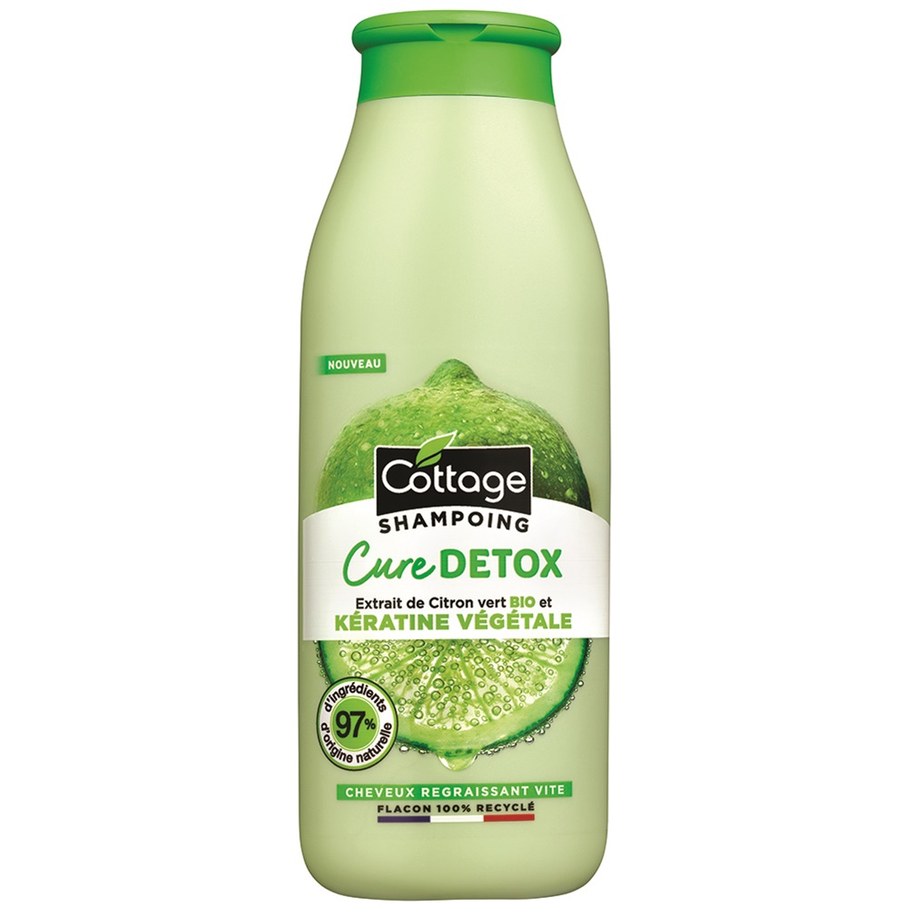 Sampon detox cu Lime si Keratina, 250 ml, Cottage
