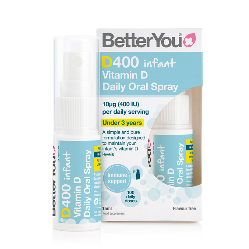 Spray oral cu vitamina D Infant, 400UI, 15 ml