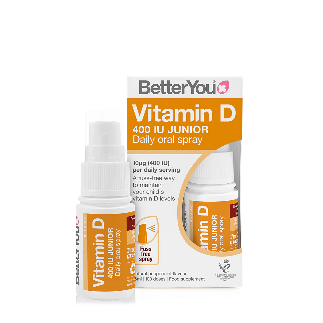 Spray oral cu vitamina D Junior 400UI, +3 ani, 15 ml, BetterYou