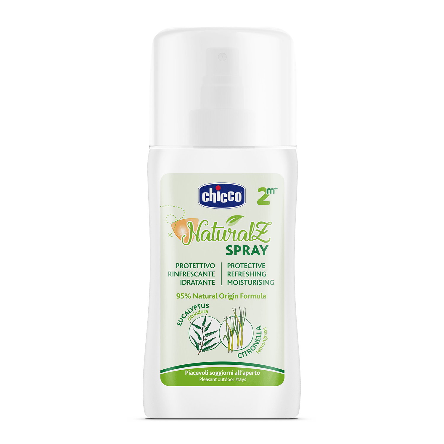 Spray de protectie cu extract de eucalipt si citronella Natural Z, +2 luni, 100 ml, Chicco