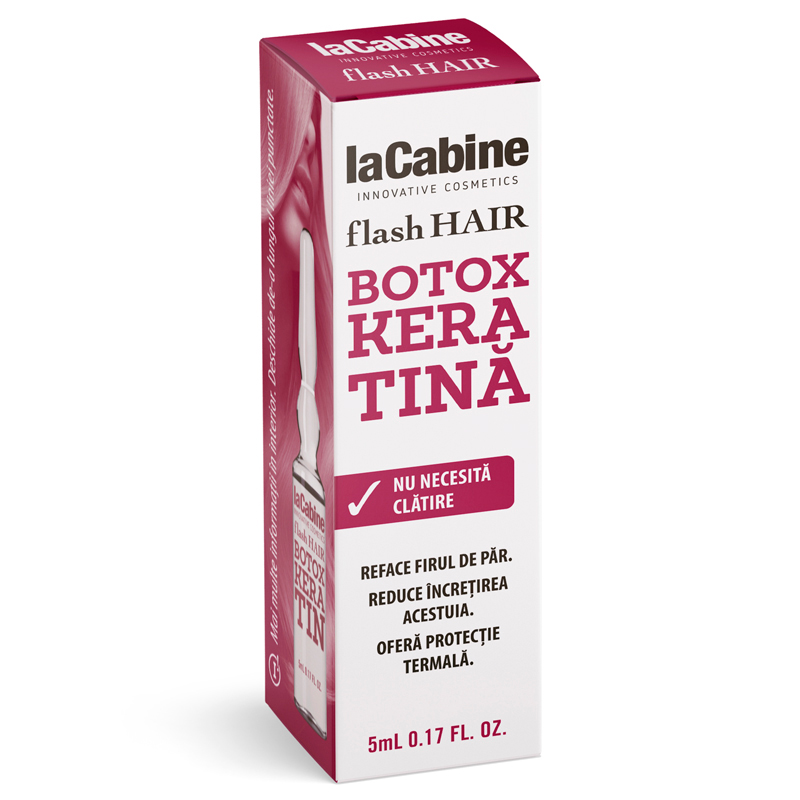 Fiola pentru par Botox Keratina, 5 ml, La Cabine