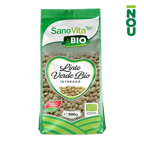 Linte verde Bio, 500 gr, Sanovita