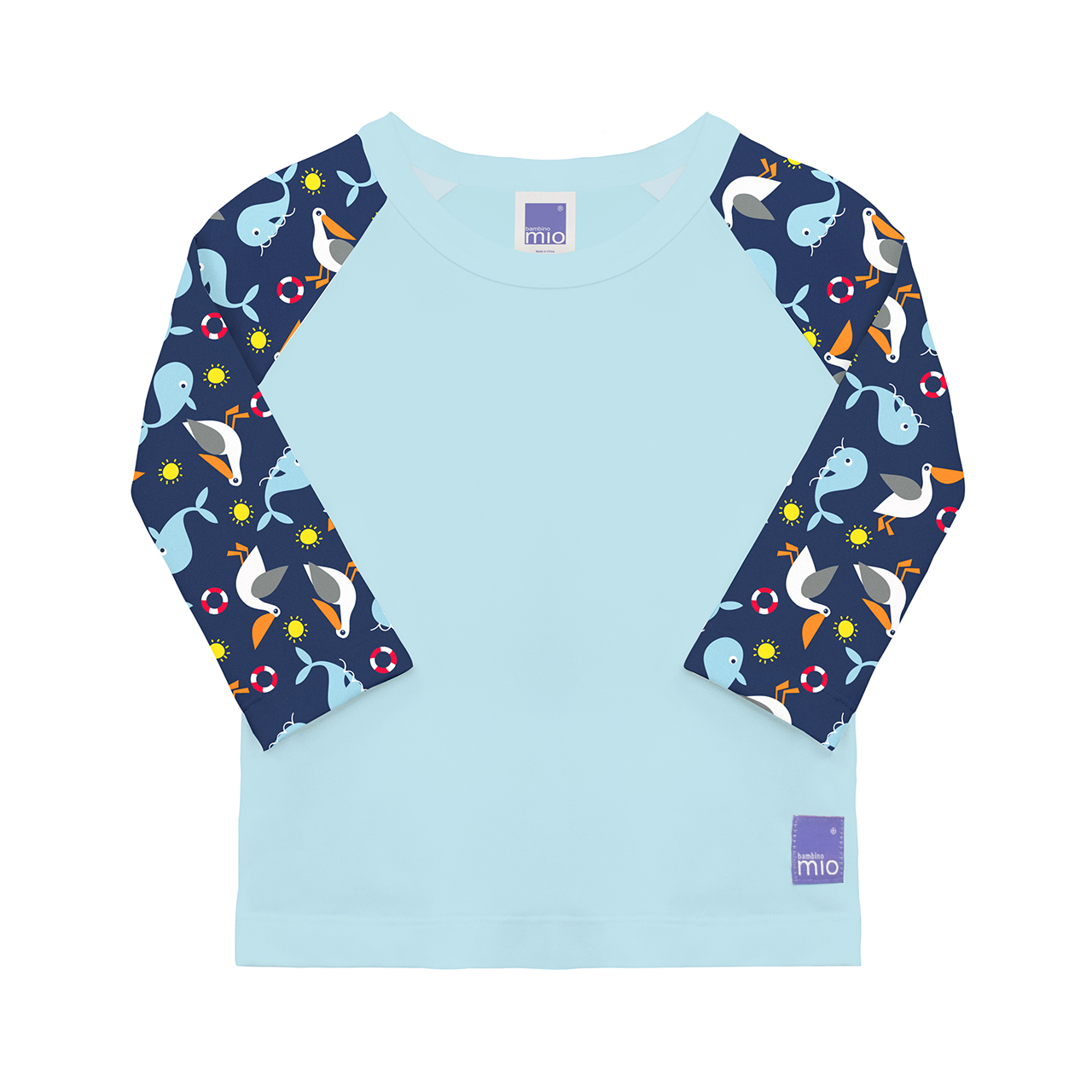 Bluza pentru plaja cu protectie UV Nautical, Marimea S, 1 buc, Bambino Mio