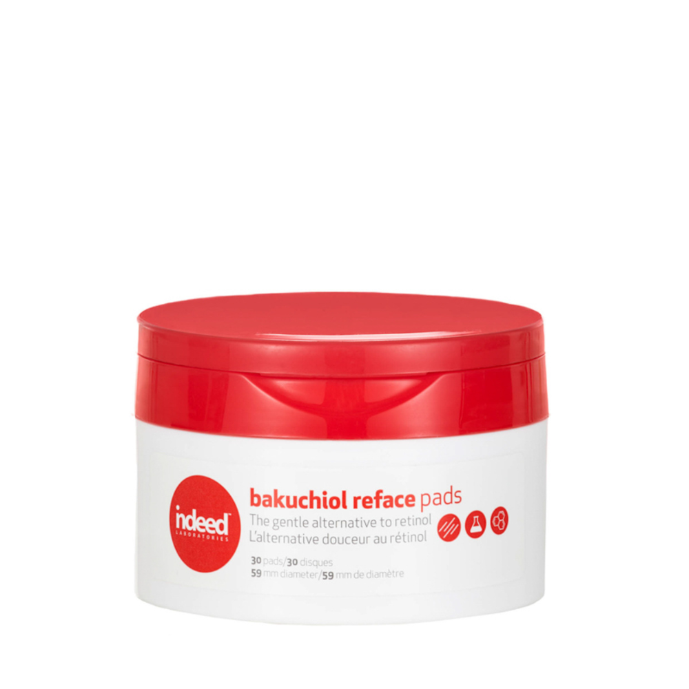 Dischete anti-aging, anti-acnee, cu Niacinamida si Bakuchiol Bakuchiol Reface, 30 buc, Indeed Labs