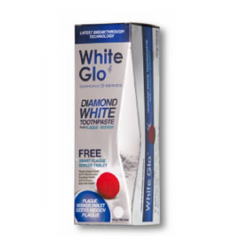 Pasta de dinti cu efect de albire si pastila testare placa bacteriana Diamond Series, 100 ml, White Glo