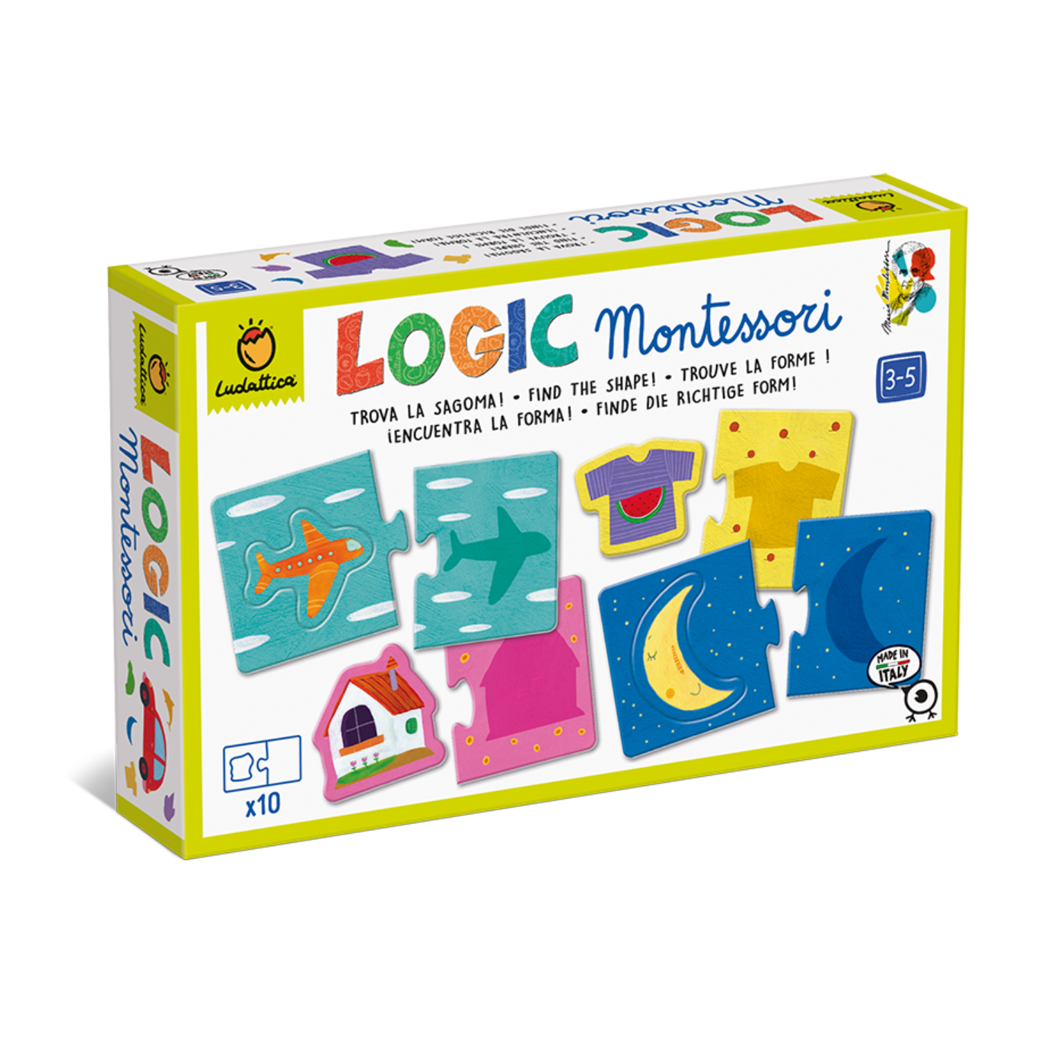 Joc de logica Montessori Umbre, + 3 ani, Ludattica