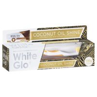 Pasta de dinti pentru albire cu ulei de cocos + periuta de dinti Coconut Oil Shine 120 ml, White Glo
