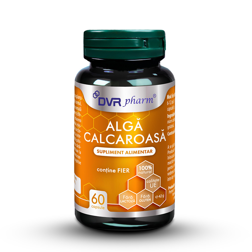 Alga calcaroasa, 60 capsule, Dvr Pharm