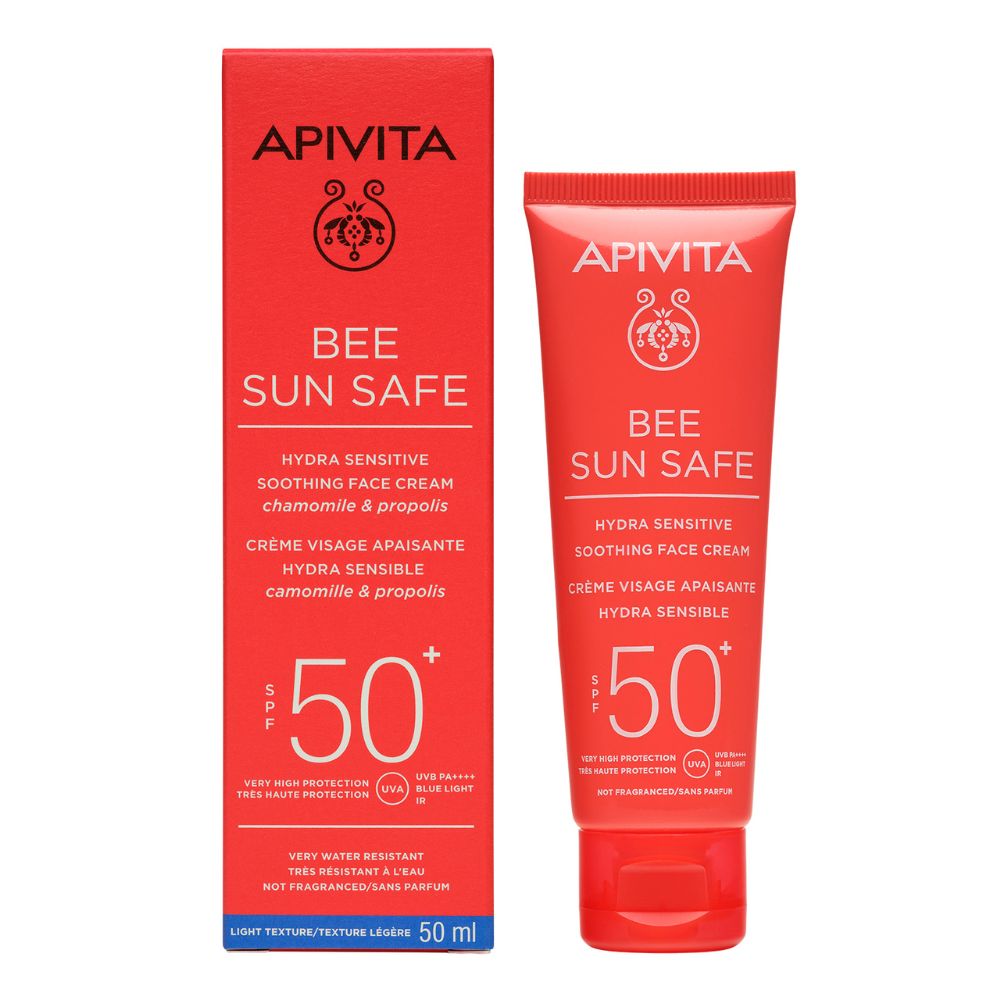 Crema protectie solara ten sensibil SPF50 Bee Sun Safe, 50 ml, Apivita