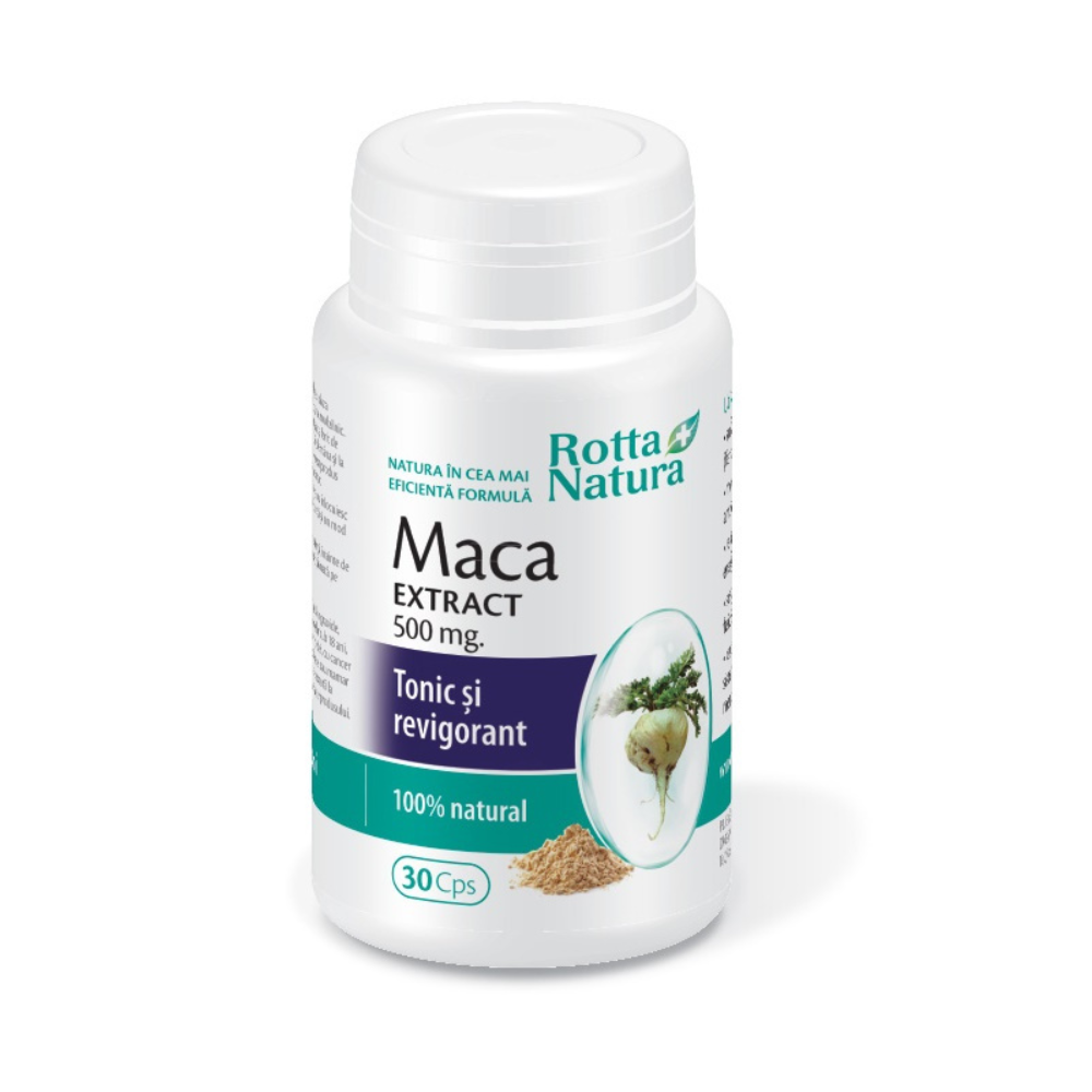 Maca extract, 500 mg, 30 capsule, Rotta Natura