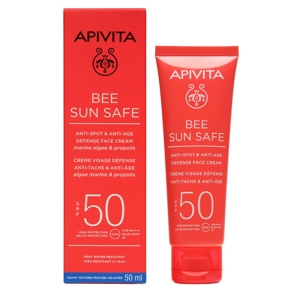 Crema protectie solara anti-pete & anti-imbatranire SPF50 Bee Sun Safe, 50 ml, Apivita