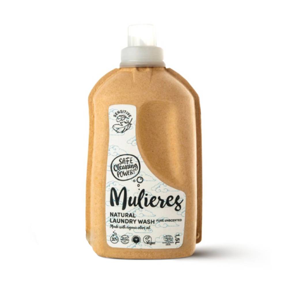 Detergent natural pentru rufe fara parfum, 1.5 L, Mulieres