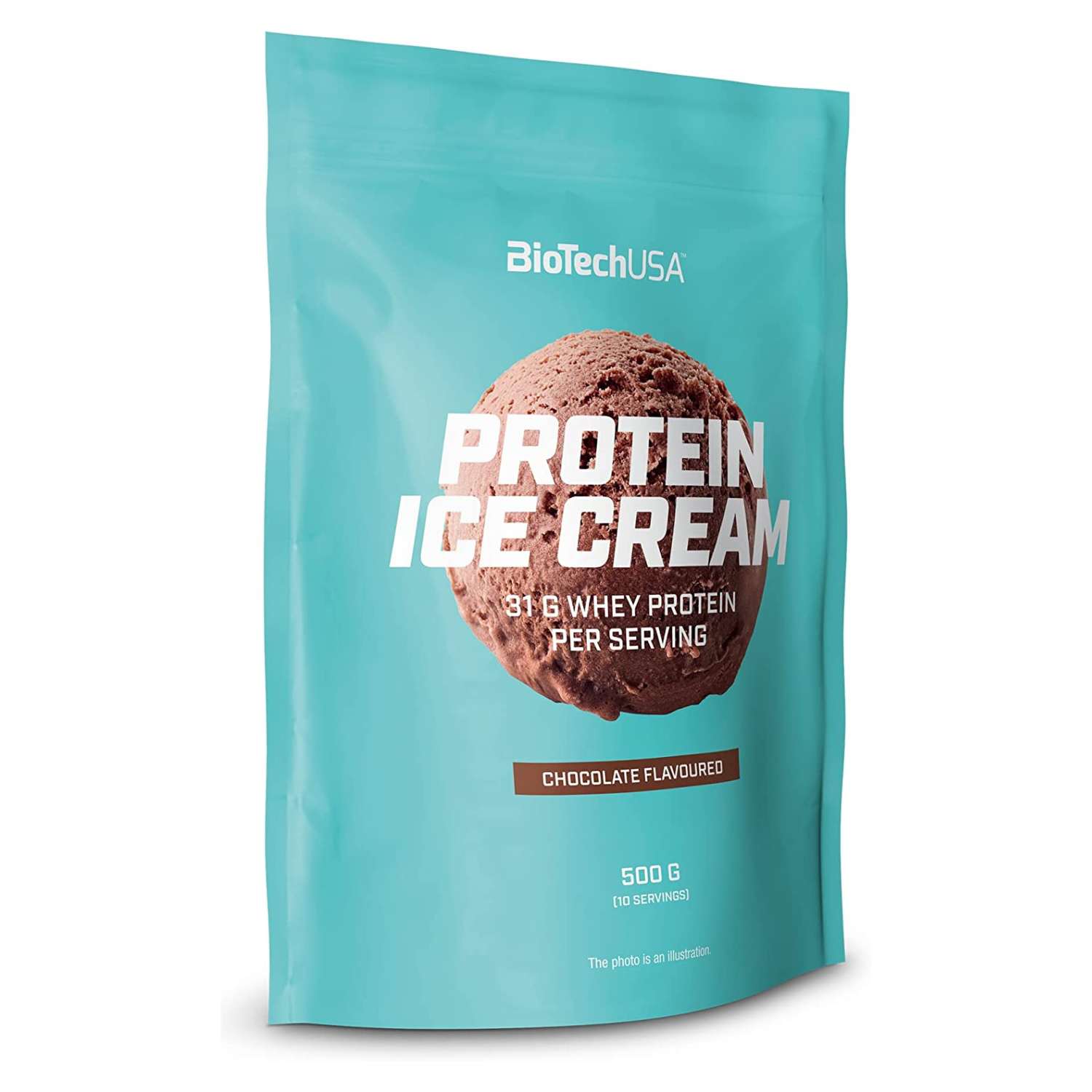 Proteina Ice Cream cu aroma de ciocolata, 500 g, BioTech USA