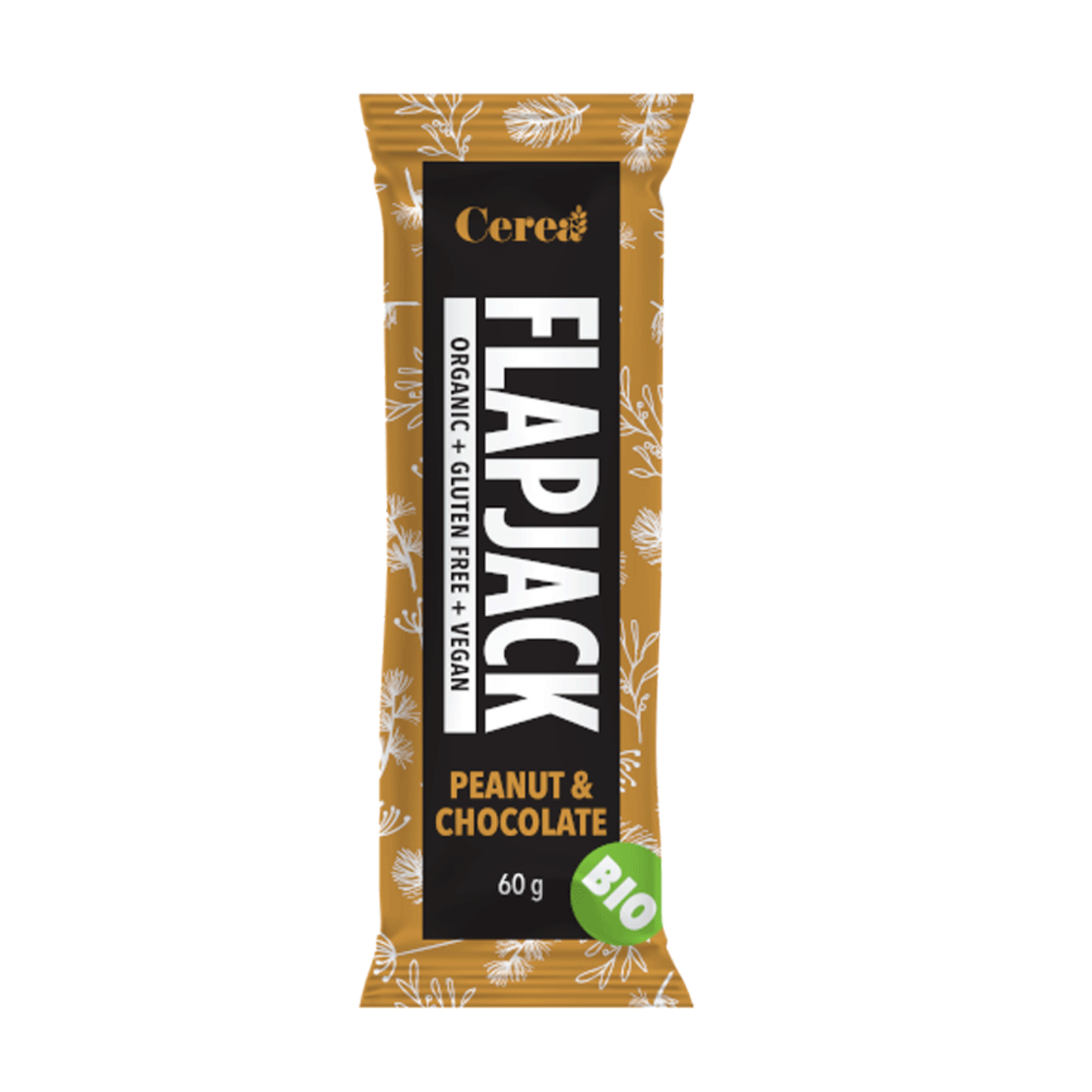 Baton Bio Flapjack cu arahide si ciocolata, 60 g, Cerea