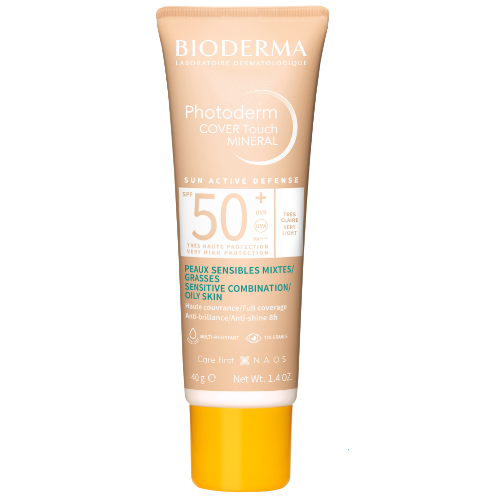 Fluid cu SPF50+ Photoderm Cover Touch Mineral, 40 g, Tres Claire, Bioderma