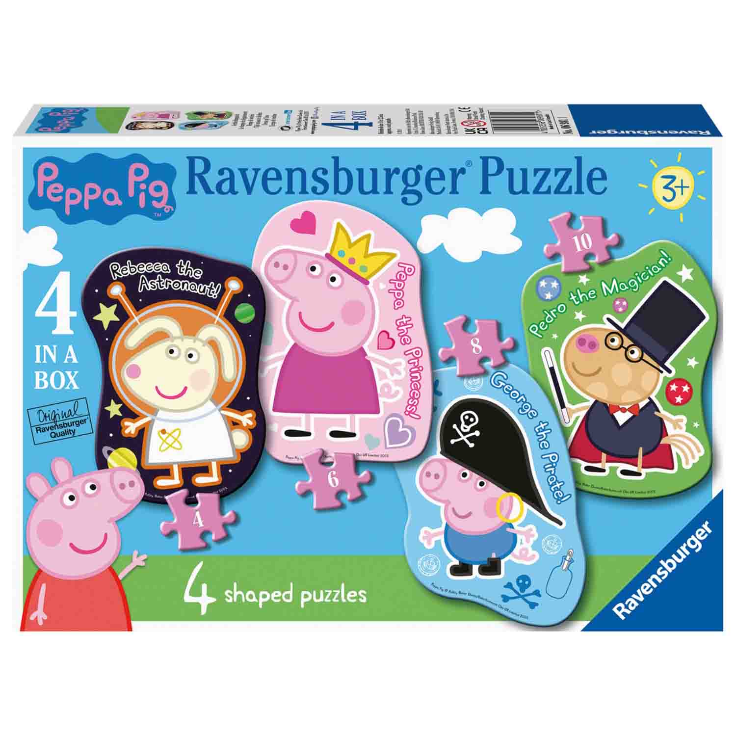 Puzzle Peppa Pig, 4 bucati, Ravensburger