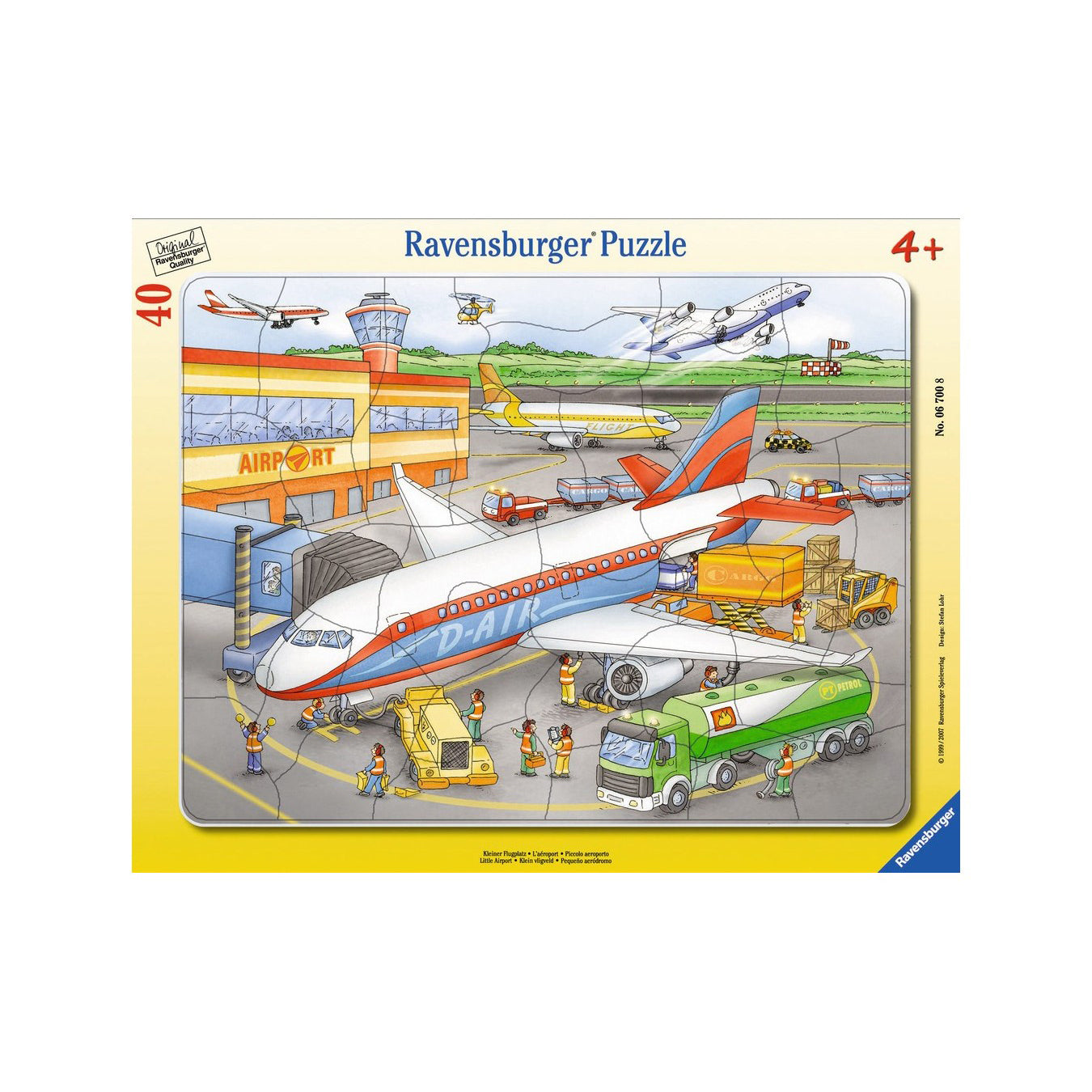 Puzzle mic aeroport, +4 ani, 40 piese, Ravensburger
