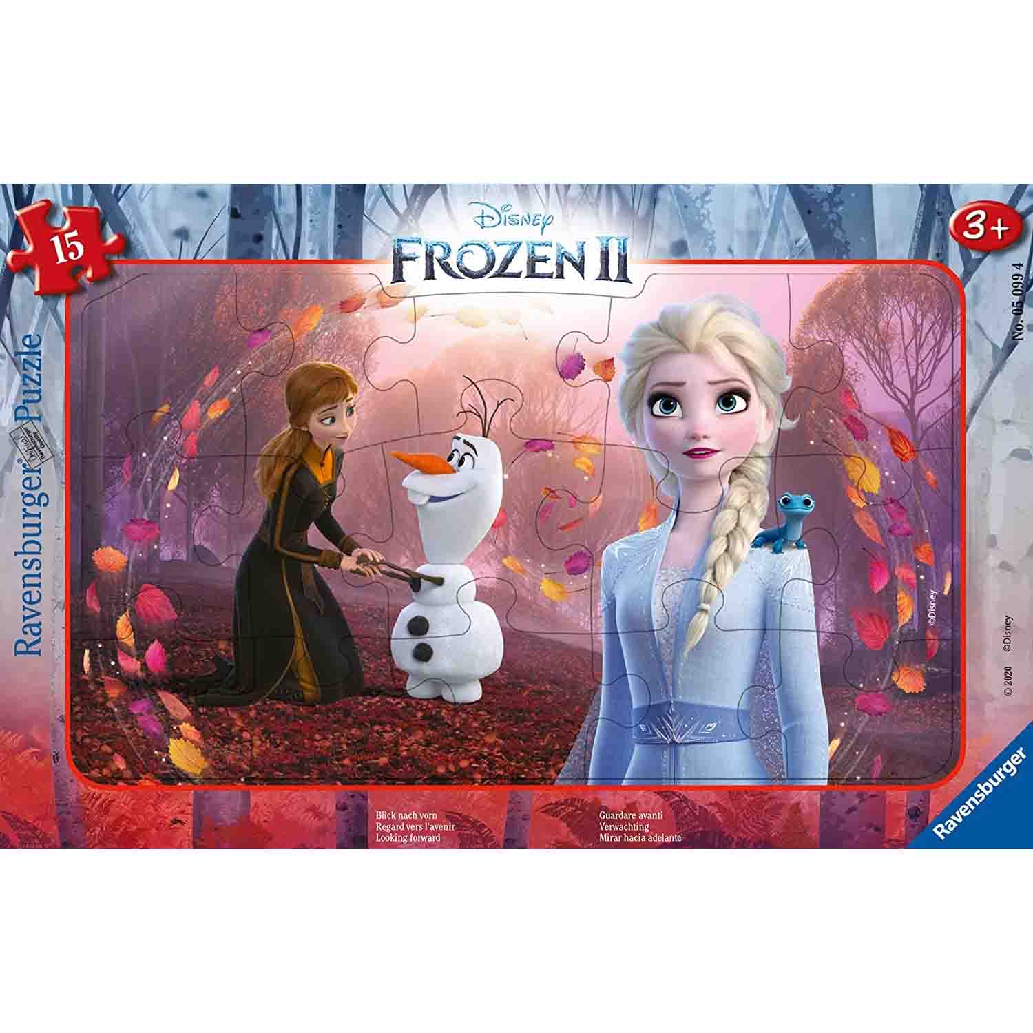 Puzzle tip rama Frozen, +3 ani, 15 piese, Ravensburger