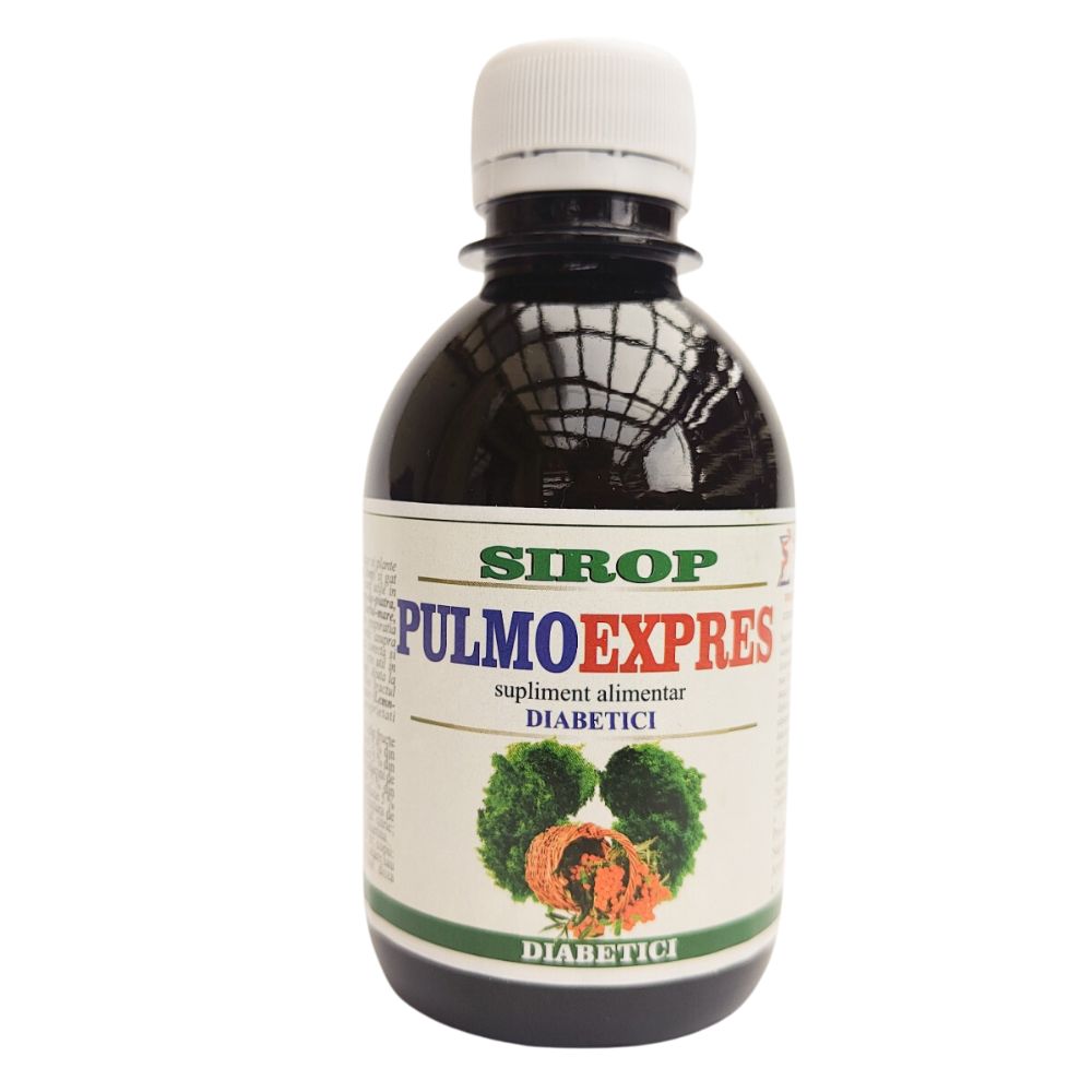 Sirop PulmoExpres pentru diabetici, 200 ml, Elidor
